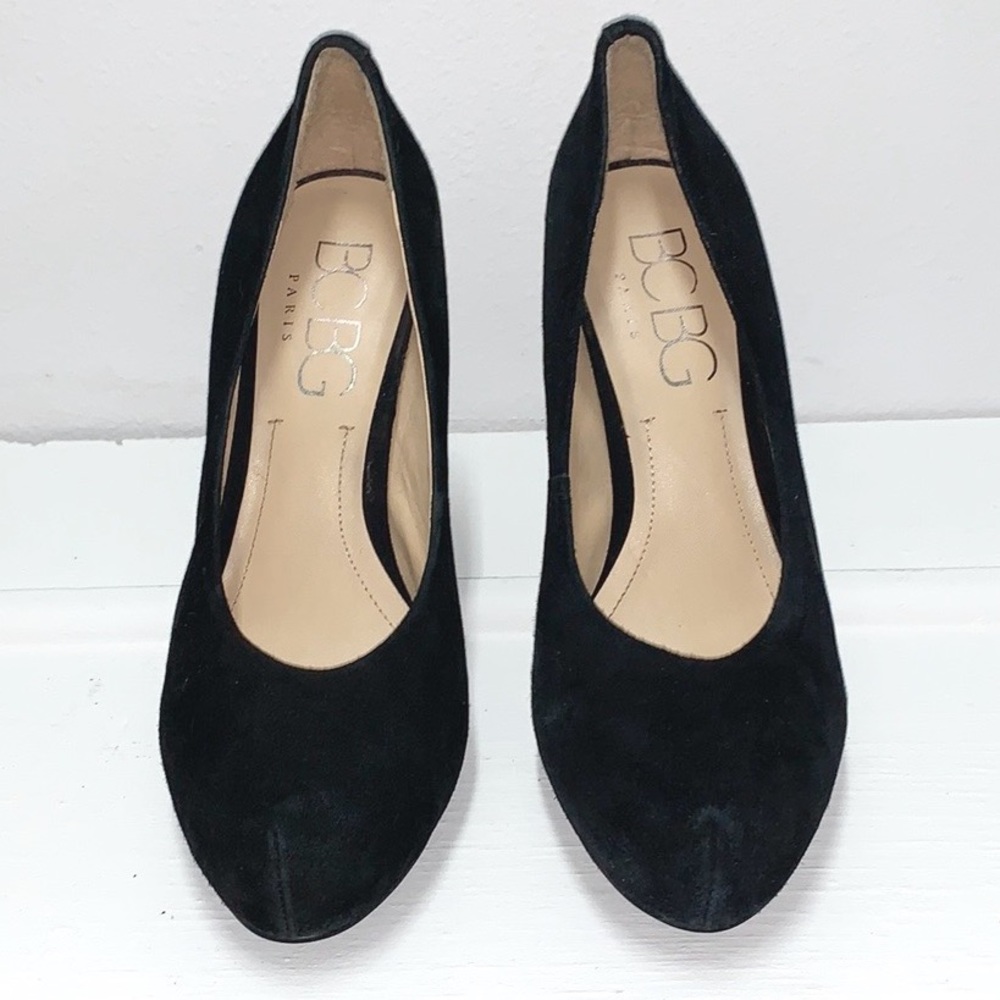 BCBC Paris Black Suede Pumps